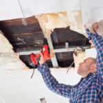 drywall repair service on the ceiling